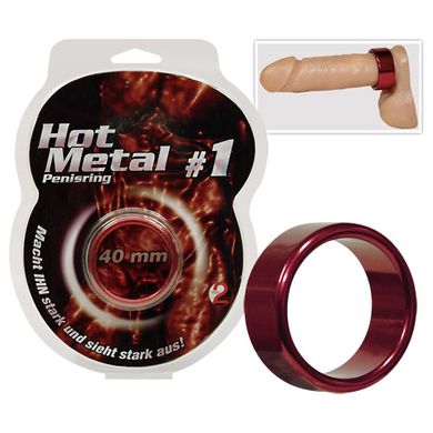 Hot Metal Penisring red 4 cm
