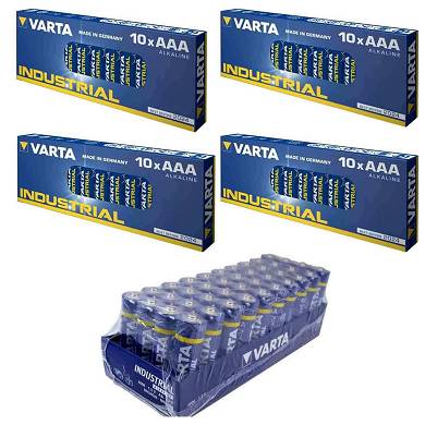 Varta Batterie Set 40 Stk AA Mignon + 40 x AAA Micro Alkaline Industrial Quality