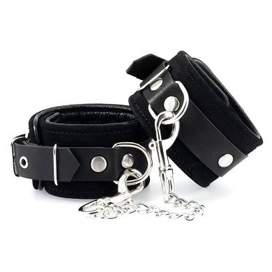 Leder Fufessel - BLACK