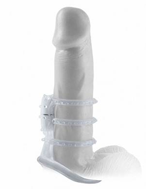 Fantasy X-Tensions by Pipedream 05815180000 Vibrating Cock Cage Penis Extension - Penis Sl