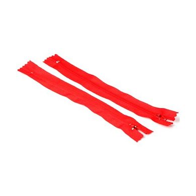22CM Kunststoffzähne Nylon Reißverschluss Red