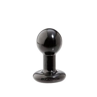 Doc Johnson - Built In America Round Butt Plug - Small - black