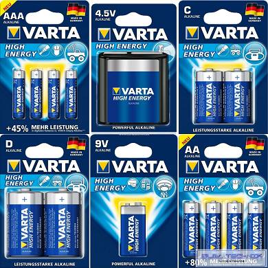 VARTA High Energy Batterien Mignon AA Micro AAA Baby C Mono D 9V Block Flach