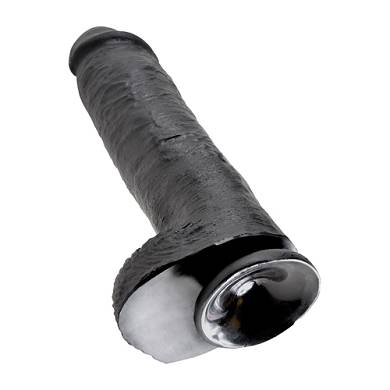 King Cock 27.5 cm Dildo mit Hoden Schwarz