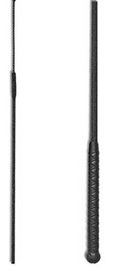 AMKA Gerte Reitgerte 65 cm schwarz mit Handschlaufe - Peitsche nylonbesponnen