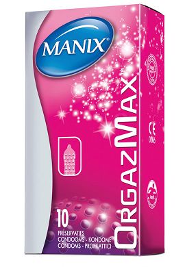 Manix Kondome Orgazmax 10er - Genoppt + Minze