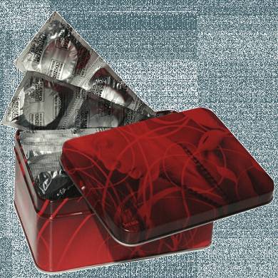 Box mit 50 transparenten Secura Kondomen