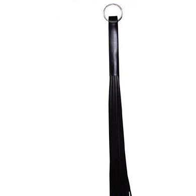 Leder Peitsche mit Latexgriff