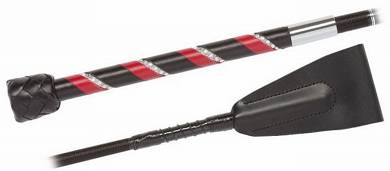 Springstock Fleck Ledergriff mit Strasseinlage