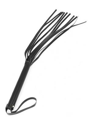 Peitsche Leder schwarz