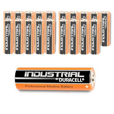 20 x DURACELL AA Mignon Alkaline LR06 Batterie MN1500 1,5V Industrial 20 Stück