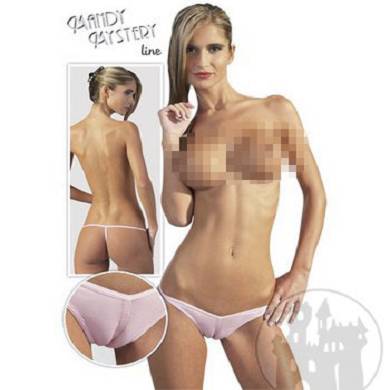 String Cameltoe rosa