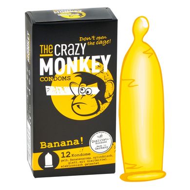 crazy monkey Banana Kondome 12er