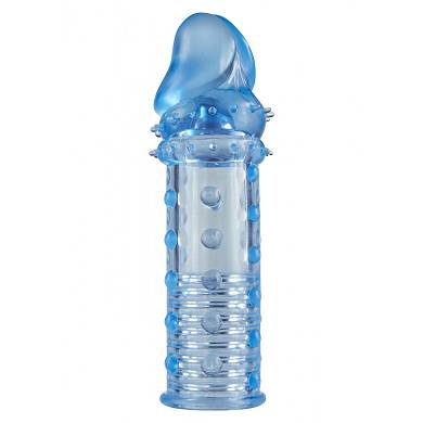 TOYJOY - Penismanschette "Power Stud Sleeve" - 15,5 cm - in Blau