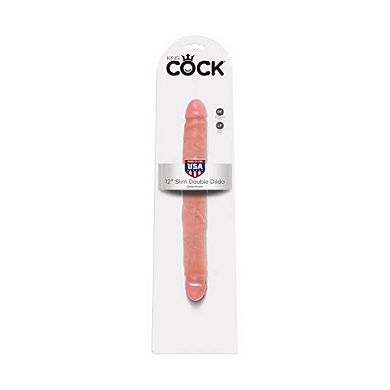 Pipedream King Cock - 12 Inch Doppel Dildo - Schlank - hautfarbe - 31.4 cm Länge