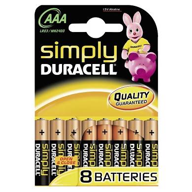 Duracell SIMPLY -AAA(MN2400/LR03) BPH8 - 8er Blister