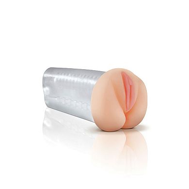 Masturbator vaginal transparent, 18 x 5 cm