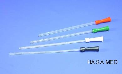 100 Einmalkatheter Frauenkatheter Blasenkatheter, 17cm / Ø 3,3- 5,3mm / CH10- 16