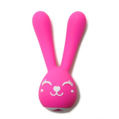  Massagevibrator in pink mit 6 Vibrationstufen in den Bunnyohren, fr die Klitorisstimula