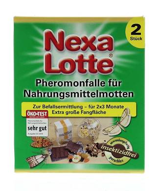 Nexa Lotte Pheromonfalle für Nahrungsmittelmotten 2er Set 1St Insektenschutz