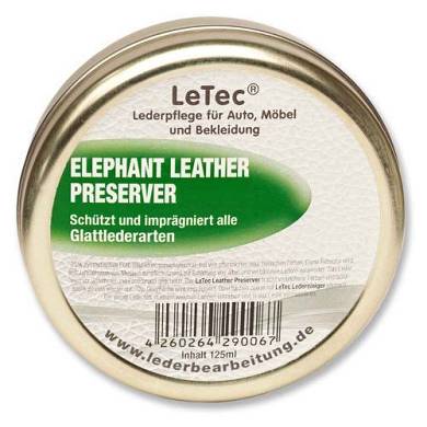 LeTec Elephant Lederfett 125 ml - Lederpflege, Schutz und Imprägnierung