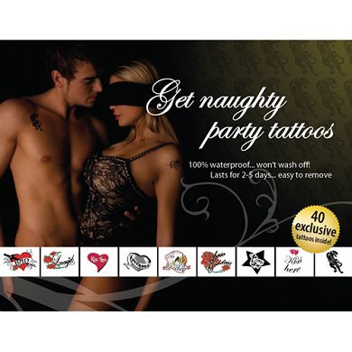 40er Tattoo Set - Get Naughty Party