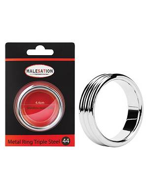 Malesation - Metal Ring Triple Steel 44