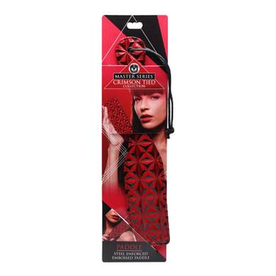 Paddle mit Diamantmuster in Rot/Schwarz