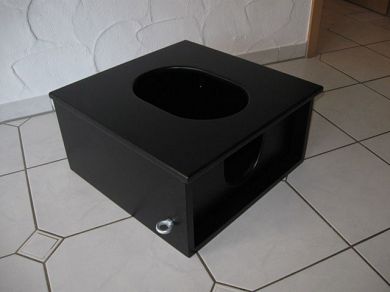Toilettenbox-Smotherbox schwarz