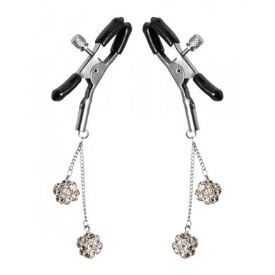 Ornament Verstellbare Nippelklemmen mit Edelstein