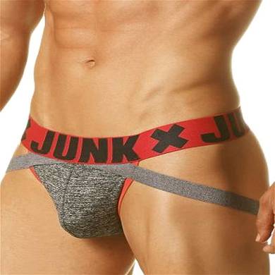Junk Smoke Jock Underwear Red/Grey