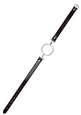 Ouch! by Shots Ring Gag XL with Leather Straps - Mundknebel an Lederband - Ring-Durchmesse