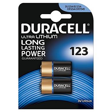 Duracell Ultra Lithium  Batterie 123 (CR17345) 2er