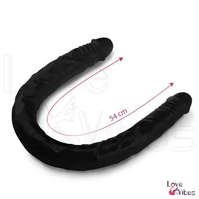 Schwarzer Riesen-Doppeldildo (54,0 cm)
