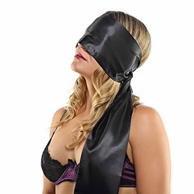 Deluxe PREMIUM Satin Augenschal extra lang (2 Meter), Satin Bett Fesseln in edler Geschenk