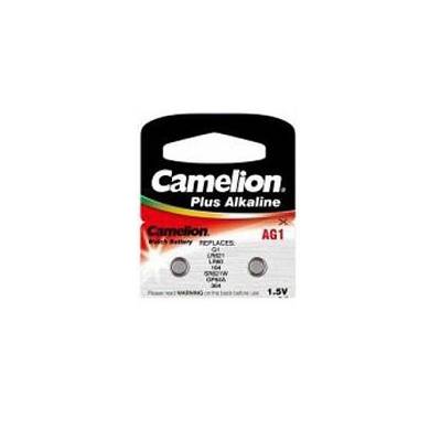 2x Batterie Knopfzelle AG1 Camelion Plus Alkaline 1,5V - G1, LR621, LR60, 164