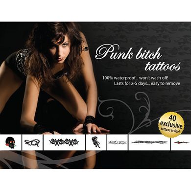 40er Tattoo Set - Punk Bitch