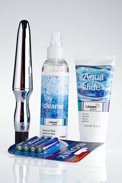 California Exotic Novelties Kombi-Paket: Anal-Vibrator + Extras