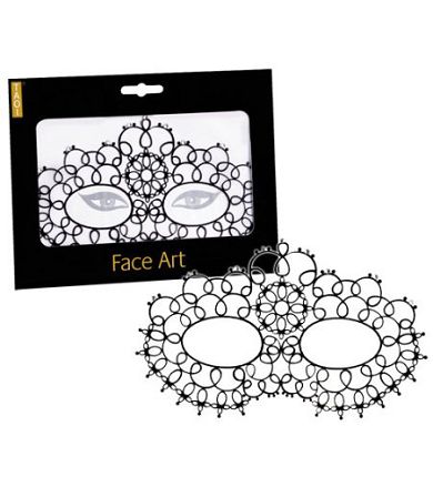 Face Mask - Augenmaske mit Strass-Steinchen