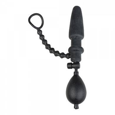 Aufpumpbarer Analplug - 29 cm - in Schwarz