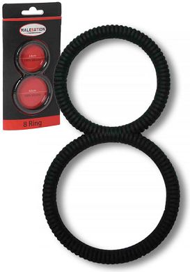 Malesation Silicone Rippled 8-Ring