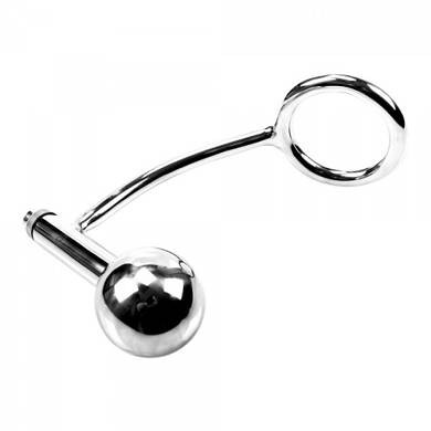 Analplug mit Vibration - 50 mm - in Silber