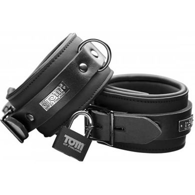 Tom of Finland Neoprene Ankle Cuffs black - Fufesseln