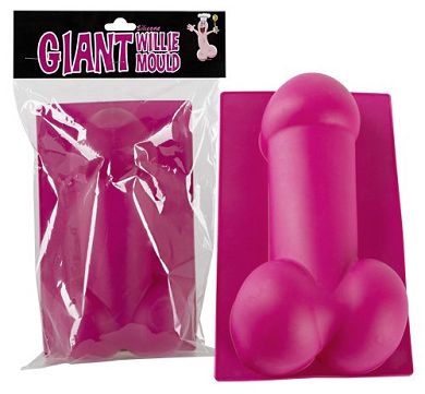 Giant Willie: Silikonbackform, pink