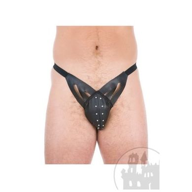Leder Herrenstring mit Striemen