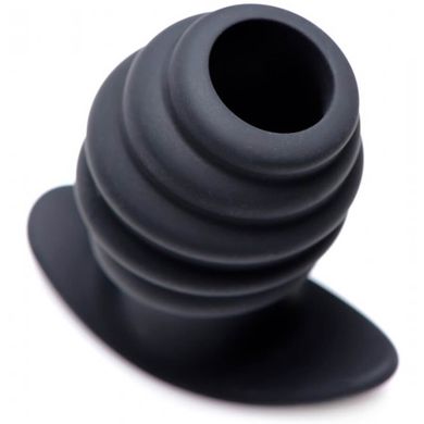 8,1 x 5 cm MASTER SERIES - Hive Ass Tunnel Plug medium black