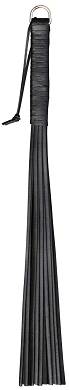 Leder Peitsche schwarz 45cm 16 Riemen