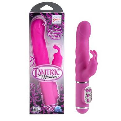 Tantric Mantra. Vibrator mit Klitorisstimulation. rosa