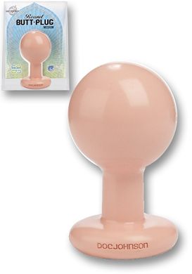10 x 5,5 cm Doc Johnson Round Butt Plug medium flesh