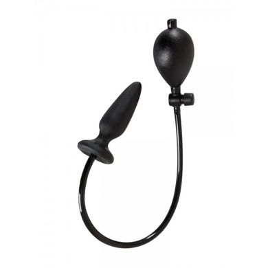 Latex-Analplug Small mit Pumpe, schwarz